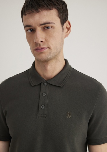  Mavi Yeşil Polo Tişört Slim Fit / Dar Kesim 064946-71587