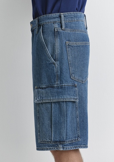  Mavi Hamburg Mv91 Street İndigo Mavisi Jean Şort 0410681-89815