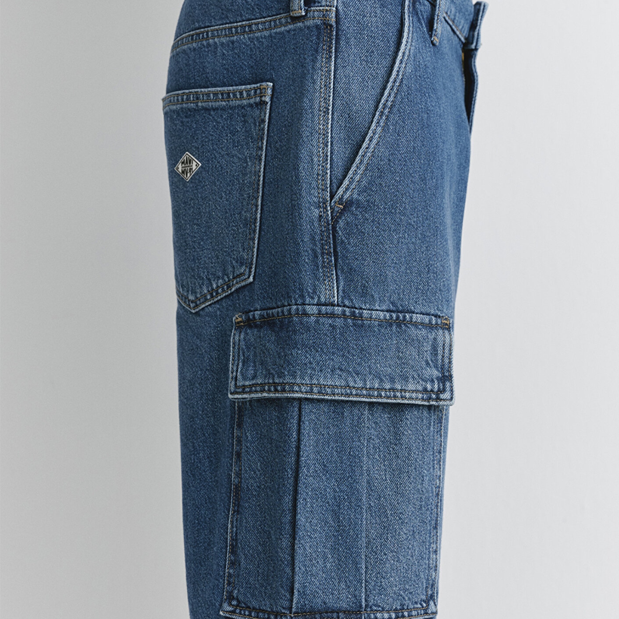 Mavi Hamburg Mv91 Street İndigo Mavisi Jean Şort 0410681-89815