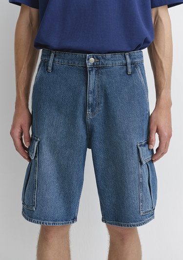  Mavi Hamburg Mv91 Street İndigo Mavisi Jean Şort 0410681-89815