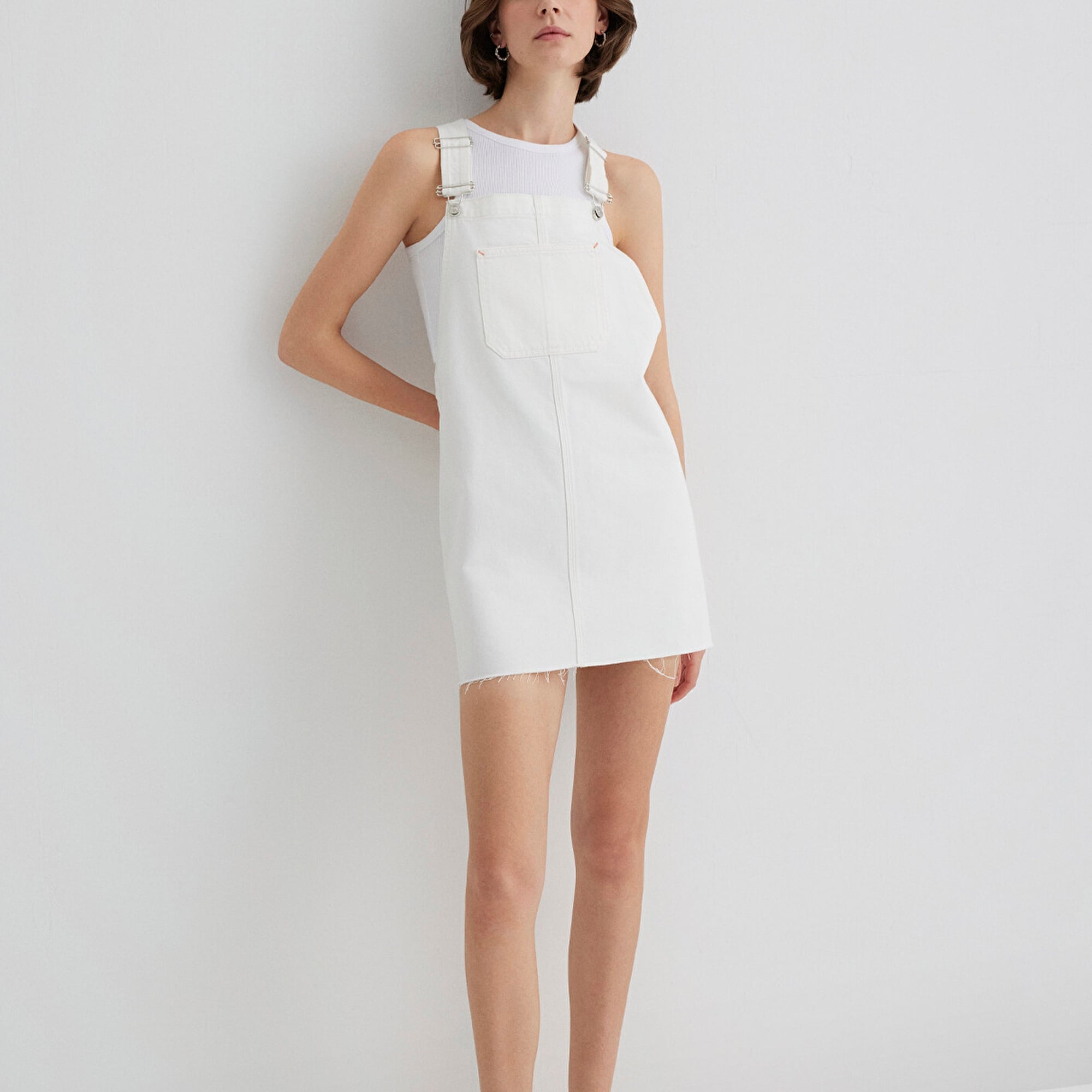 Mavi Iza Kırık Beyaz Jean Elbise 1310662-89835