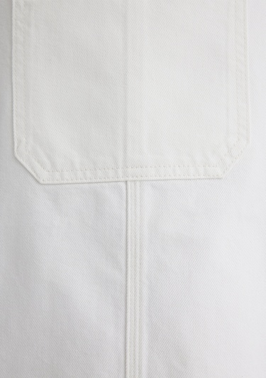  Mavi Iza Kırık Beyaz Jean Elbise 1310662-89835