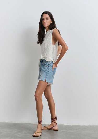  Mavi Heidi 90lar Vintage Açık Mavi Jean Şort 1410057-89743