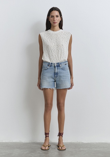  Mavi Heidi 90lar Vintage Açık Mavi Jean Şort 1410057-89743