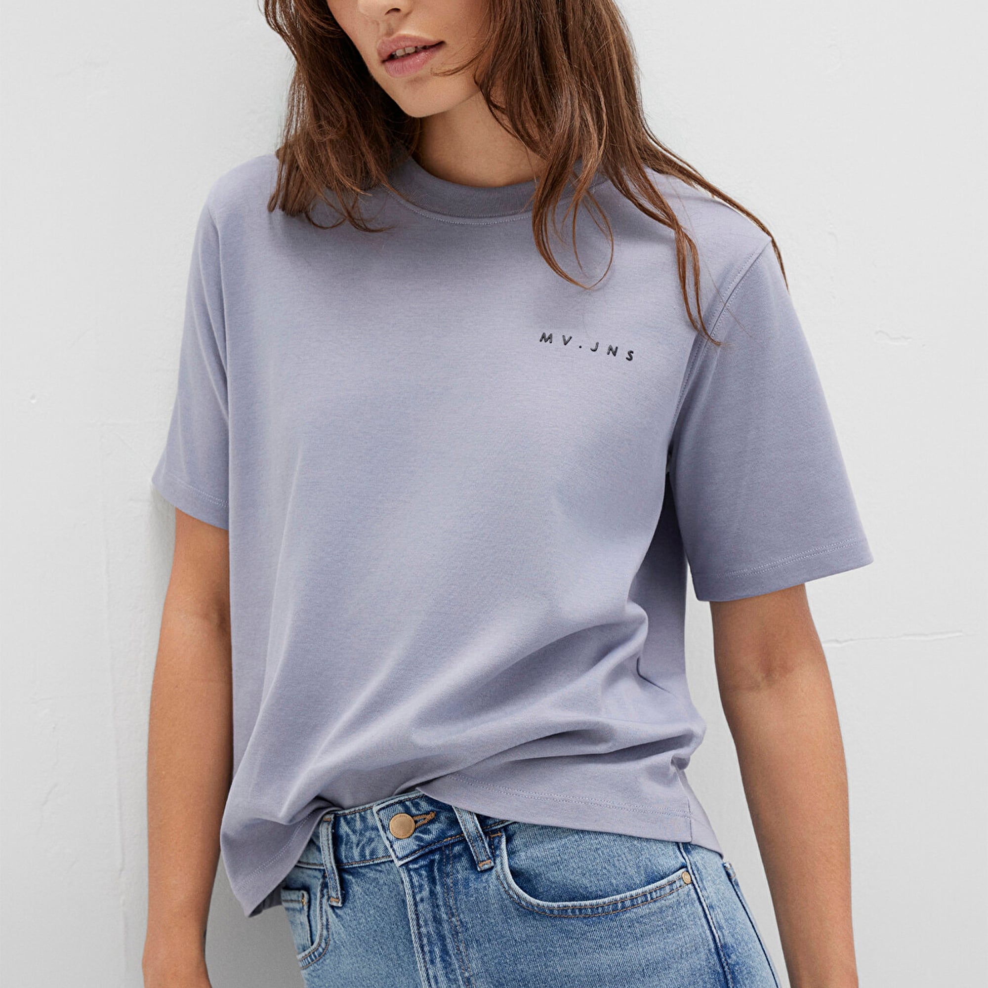Mavi MV Baskılı Mor Tişört Regular Fit / Normal Kesim 1613148-81919