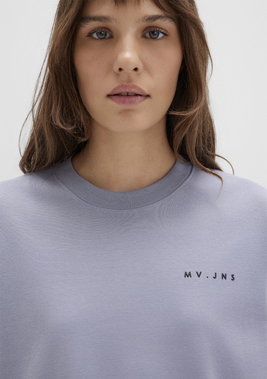  Mavi MV Baskılı Mor Tişört Regular Fit / Normal Kesim 1613148-81919