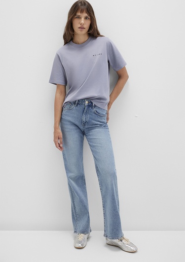  Mavi MV Baskılı Mor Tişört Regular Fit / Normal Kesim 1613148-81919