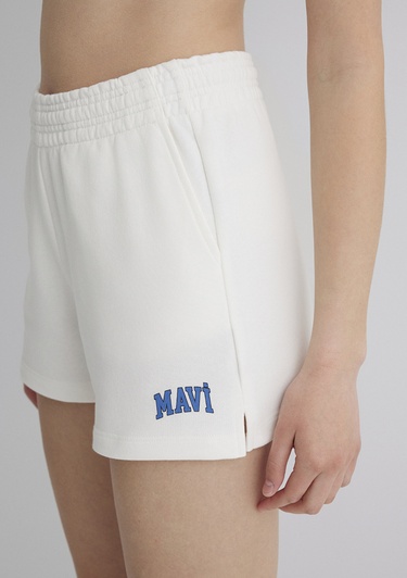  Mavi Beyaz Şort 1410155-70000