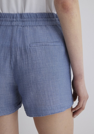  Mavi Dokulu Mavi Şort 1410132-89861