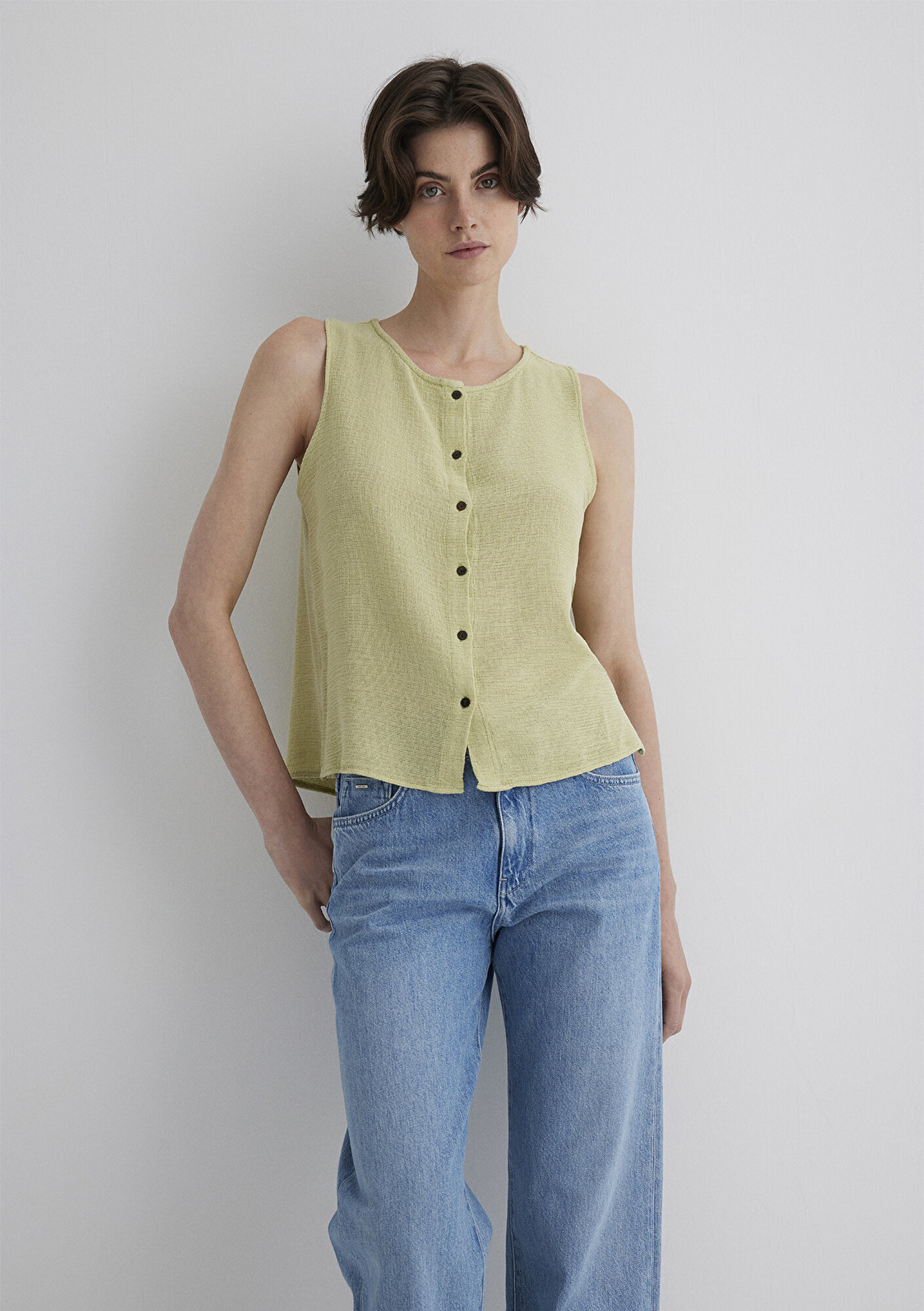  Mavi Yeşil Gömlek Regular Fit / Normal Kesim 1210710-71515