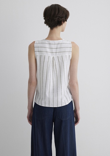  Mavi Kolsuz Çizgili Top 1211147-83978