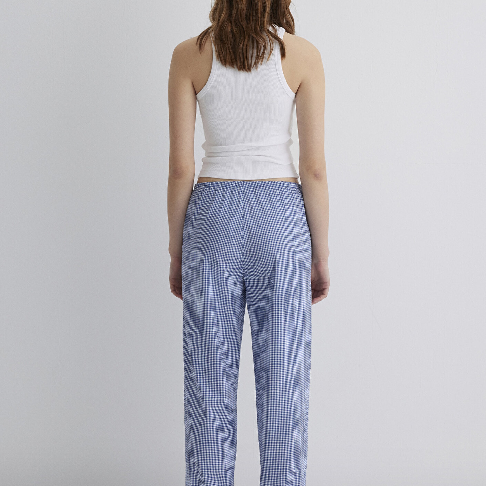 Mavi Çizgili Mavi Pantolon 1010999-89860