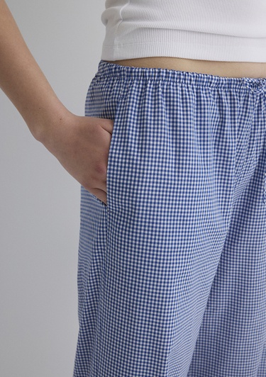  Mavi Çizgili Mavi Pantolon 1010999-89860