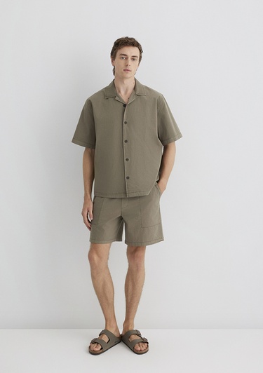  Mavi Kahverengi Şort 0410279-89931