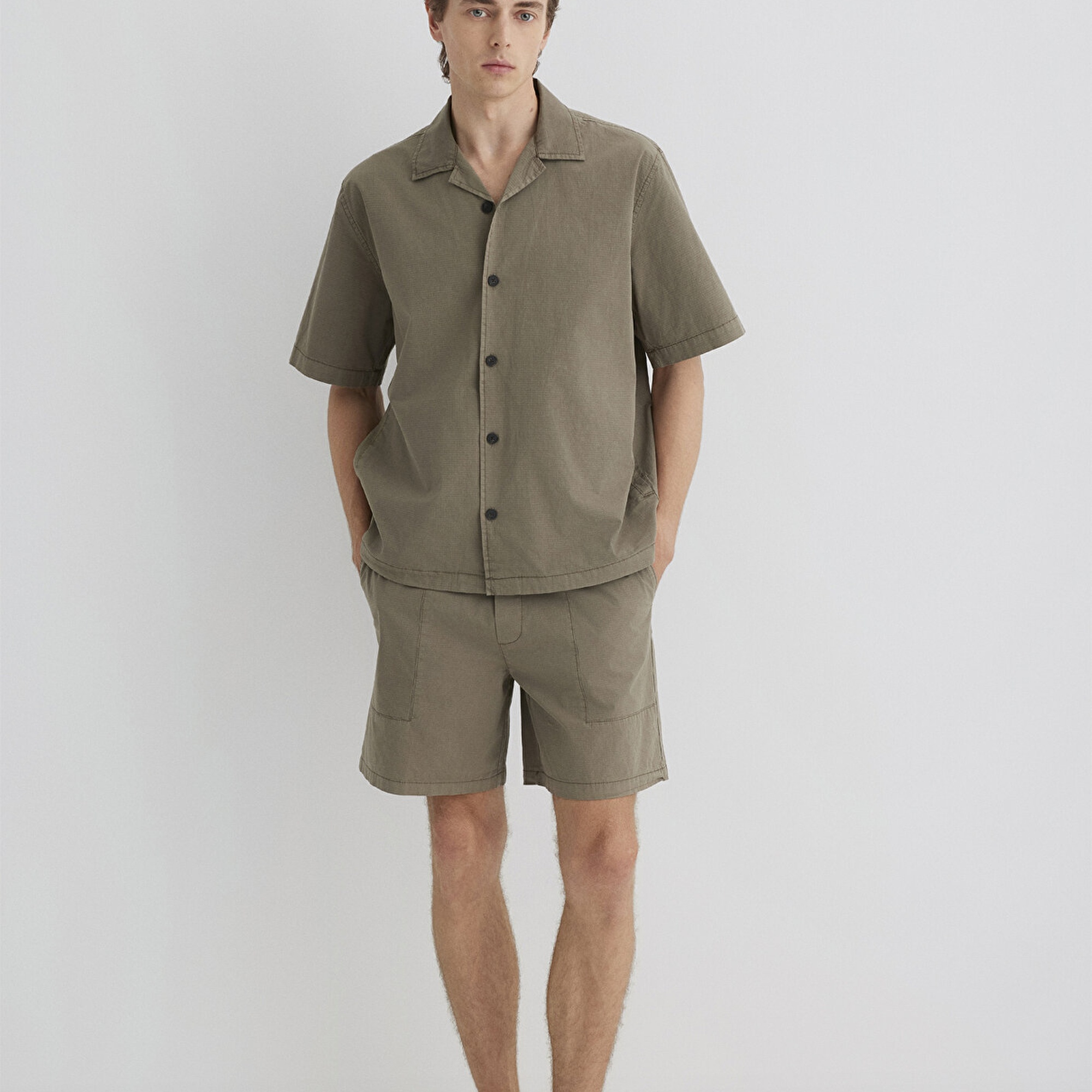 Mavi Kahverengi Şort 0410279-89931