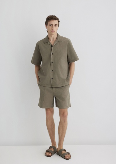  Mavi Kahverengi Şort 0410279-89931