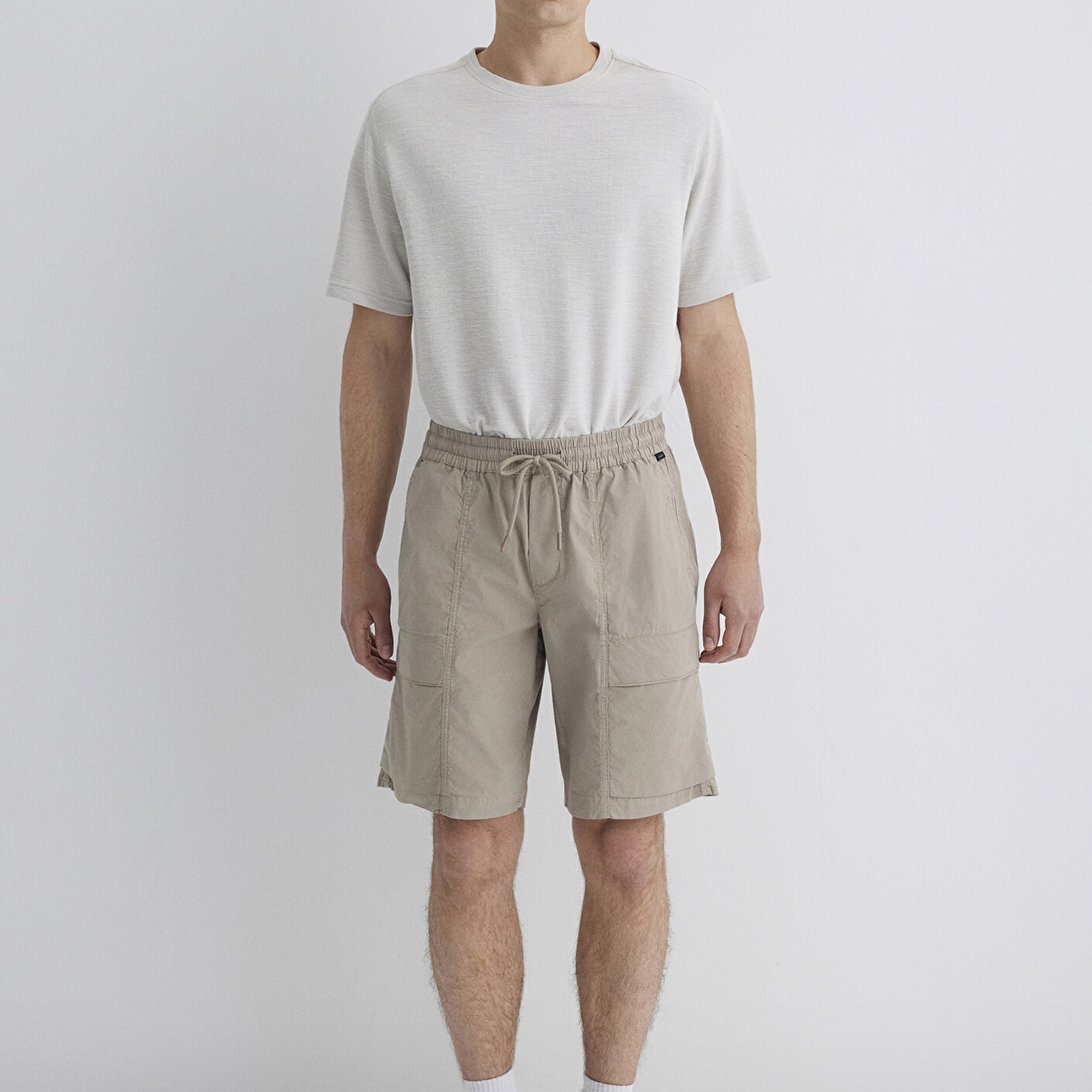 Mavi Bej Kargo Şort 0410269-80697