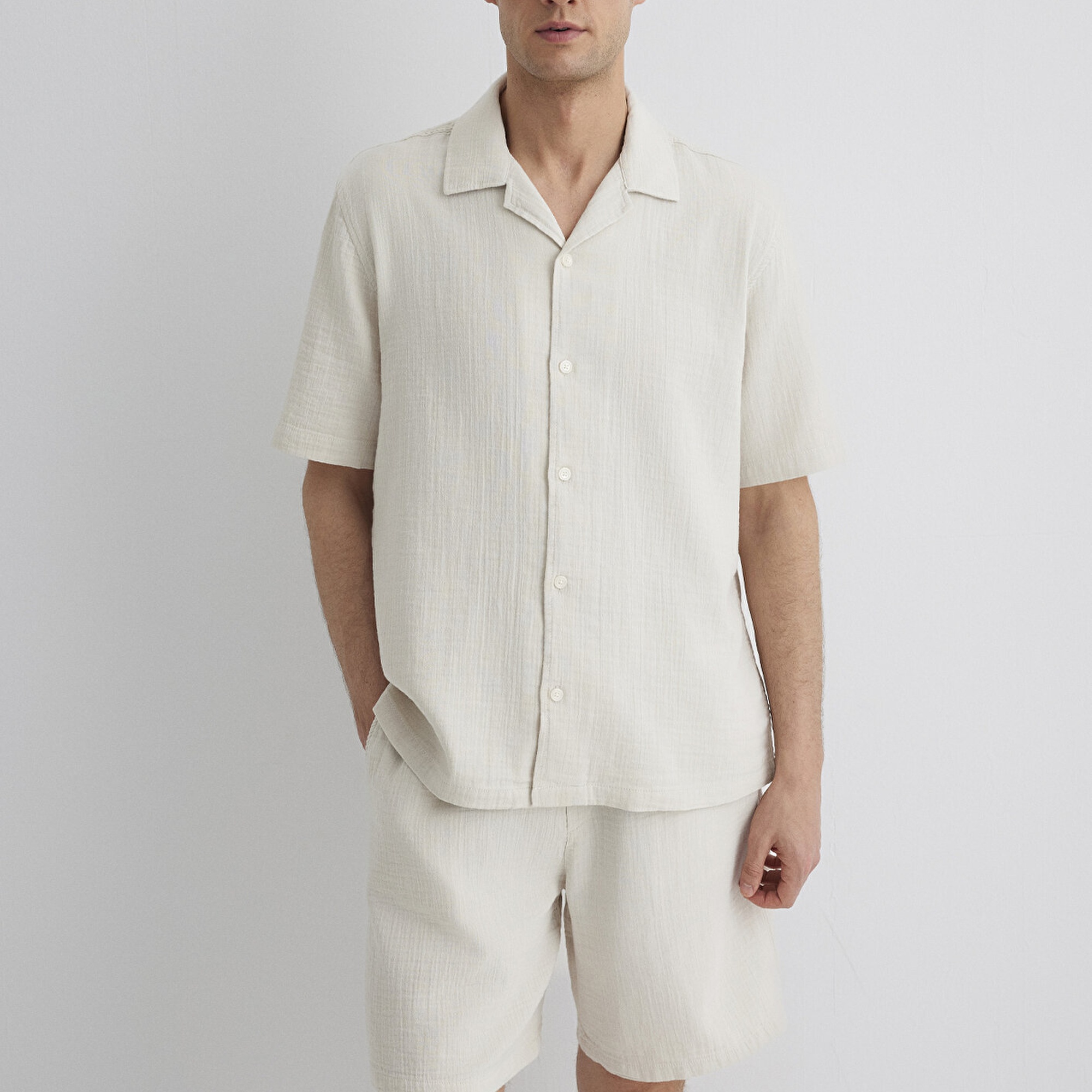 Mavi Bej Gömlek Regular Fit / Normal Kesim 0211532-70134