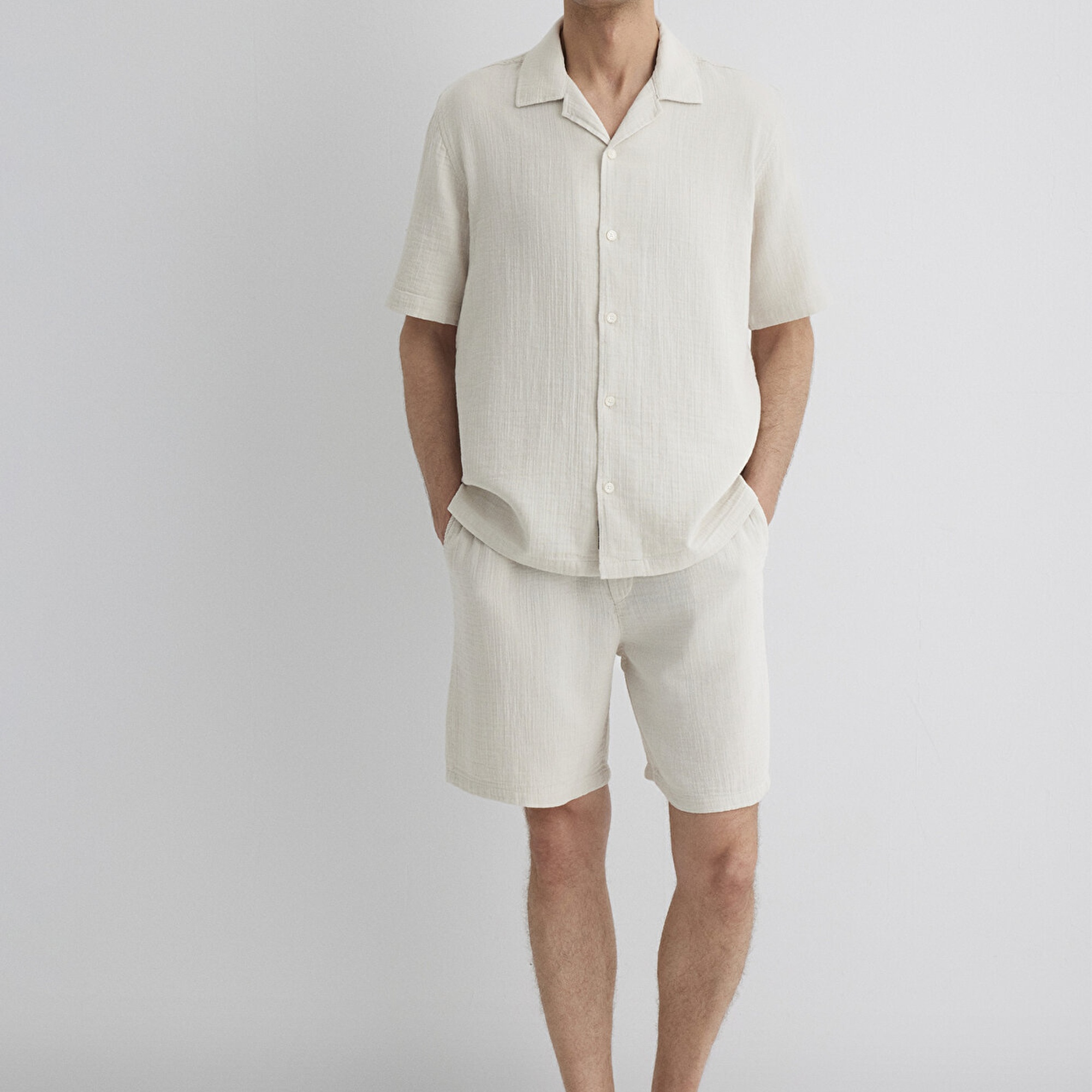 Mavi Bej Gömlek Regular Fit / Normal Kesim 0211532-70134