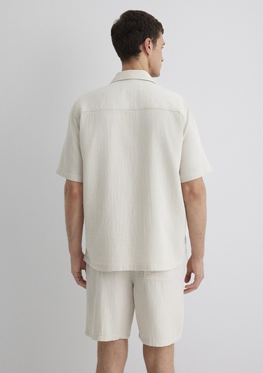  Mavi Bej Gömlek Regular Fit / Normal Kesim 0211532-70134