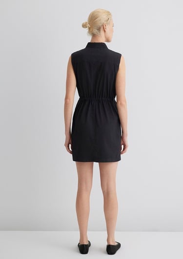  Mavi Simla Gold Klasik Puslu Siyah Jean Elbise 1310659-89758