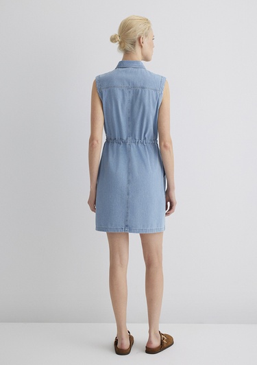  Mavi Simla Gold Klasik Açık Mavi Jean Elbise 1310659-89757