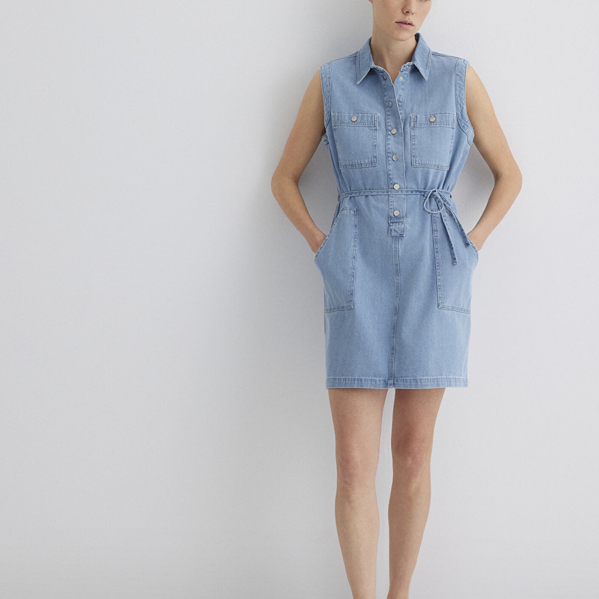 Mavi Simla Gold Klasik Açık Mavi Jean Elbise 1310659-89757