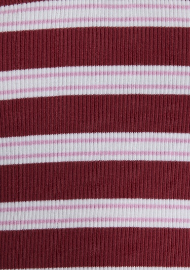  Mavi Bordo Çizgili Crop Atlet Crop / Kısa Kesim 1613086-89810