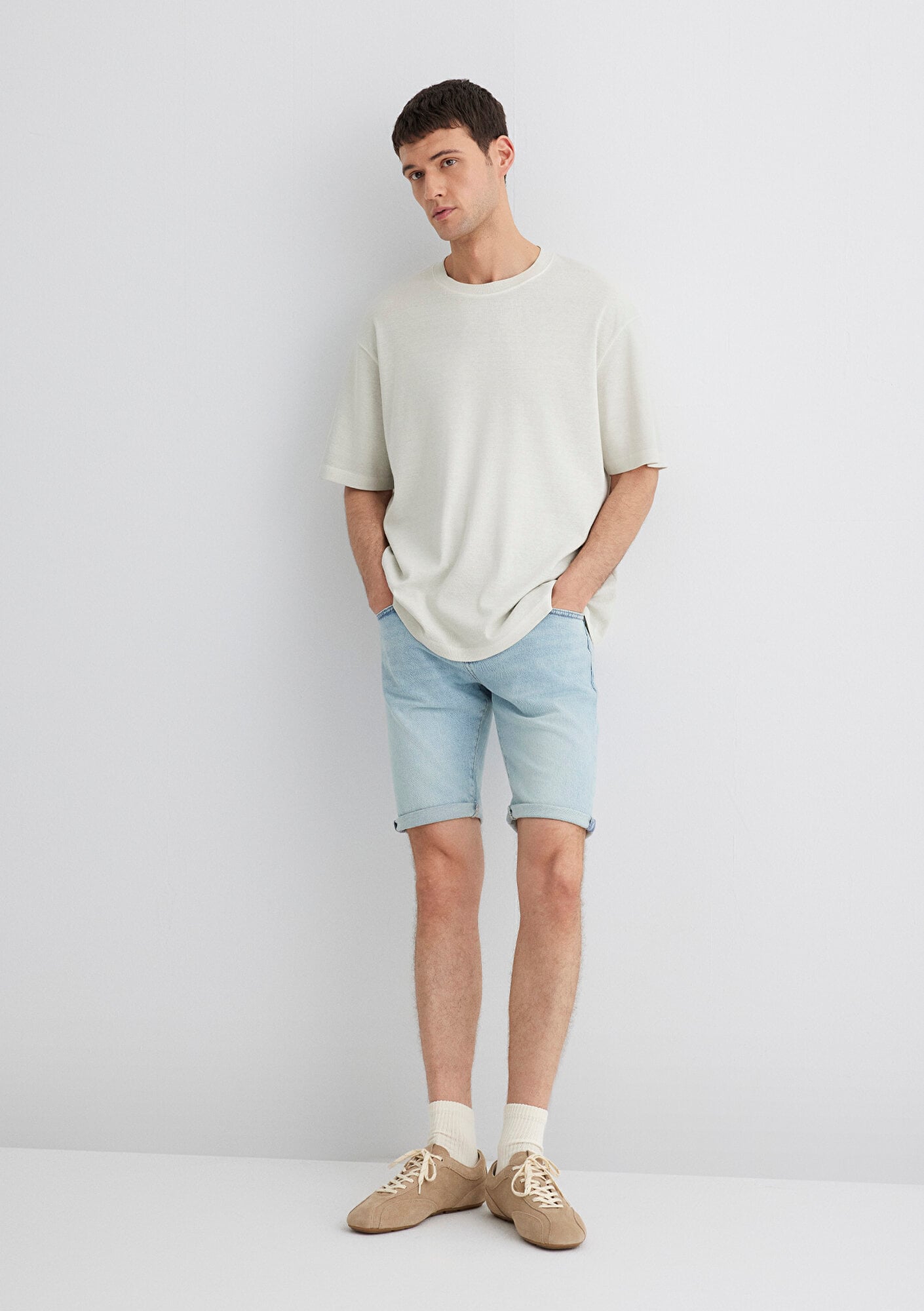  Mavi Tim Street Açık Mavi Jean Şort 0428489644