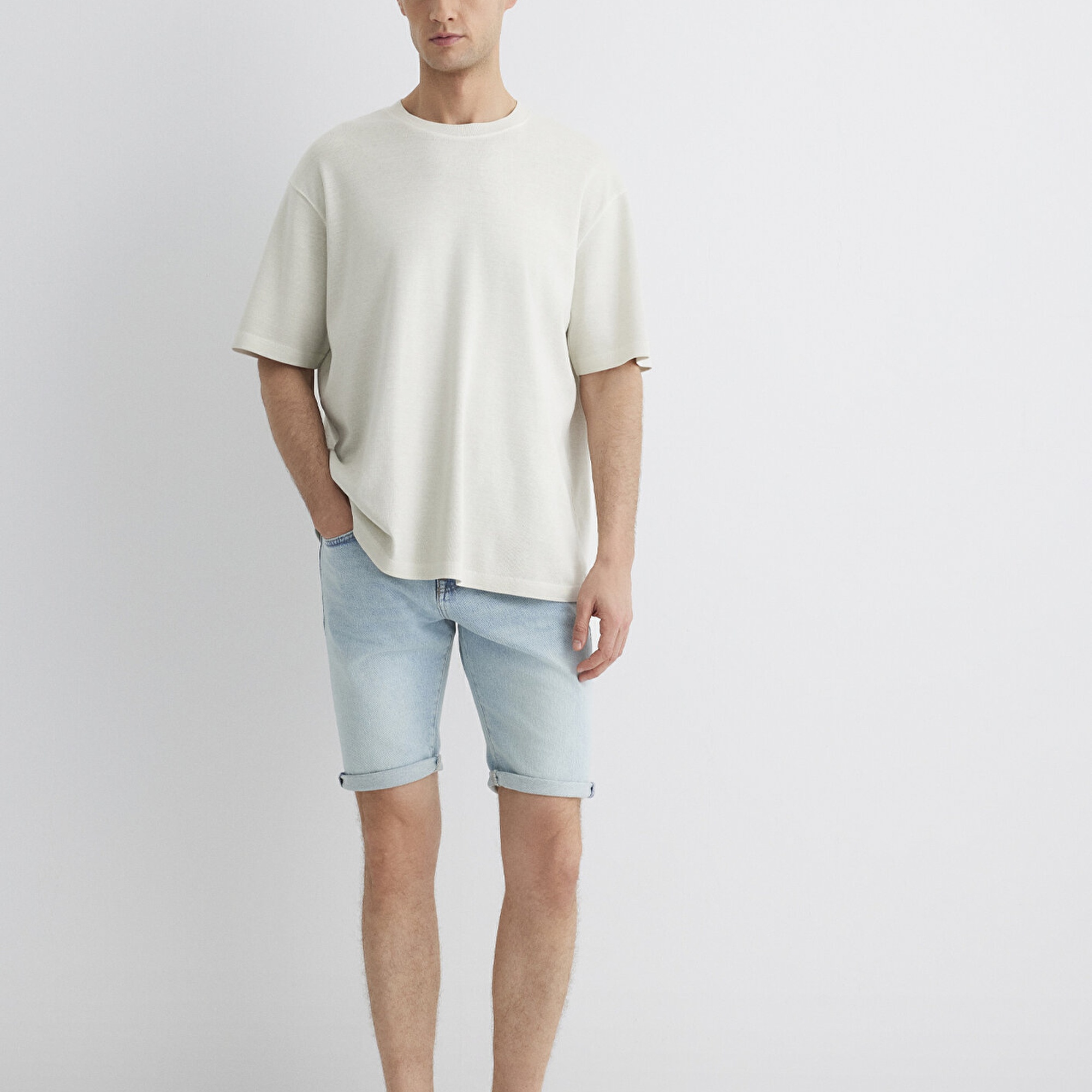 Mavi Tim Street Açık Mavi Jean Şort 0428489644