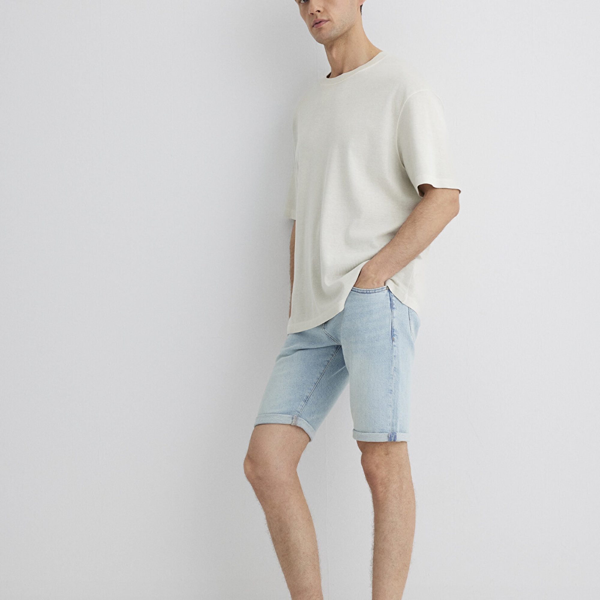 Mavi Tim Street Açık Mavi Jean Şort 0428489644