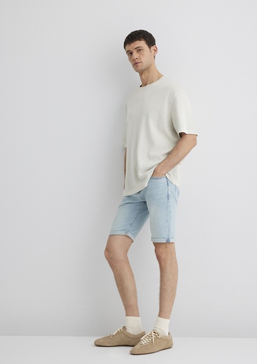  Mavi Tim Street Açık Mavi Jean Şort 0428489644