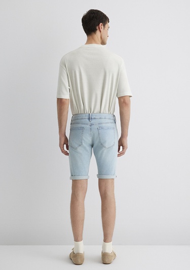  Mavi Tim Street Açık Mavi Jean Şort 0428489644