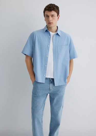  Mavi Mavi Gömlek Oversize / Geniş Kesim 0211487-83767