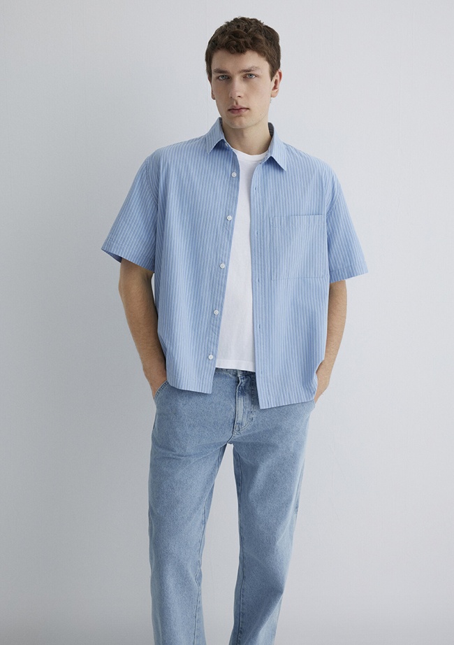  Mavi Mavi Gömlek Oversize / Geniş Kesim 0211487-83767