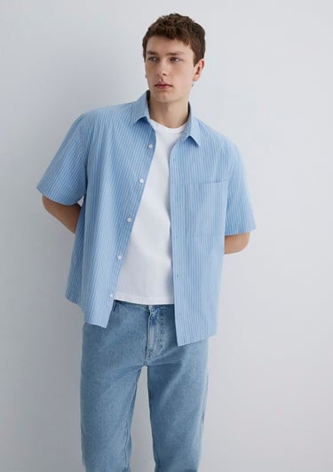  Mavi Mavi Gömlek Oversize / Geniş Kesim 0211487-83767