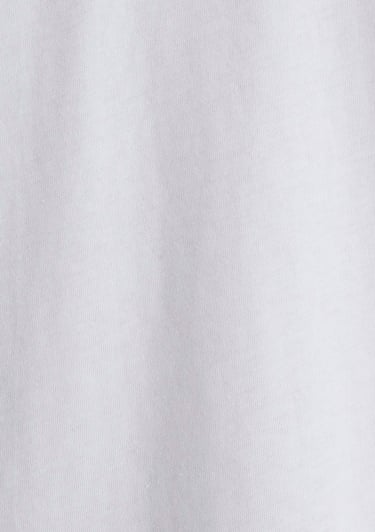  Mavi Aloha Baskılı Beyaz Tişört Loose Fit / Bol Rahat Kesim 0612612-620