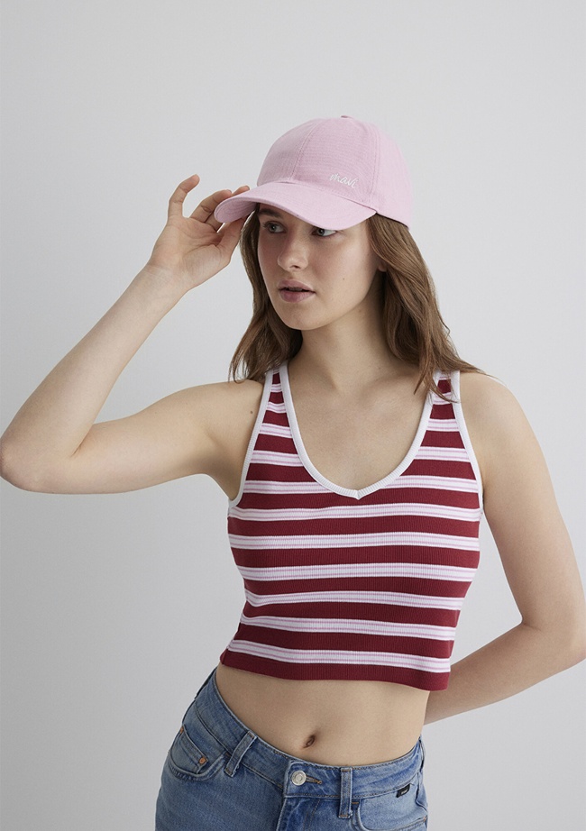  Mavi Mavi Logo Detaylı Pembe Şapka 1913306-83868