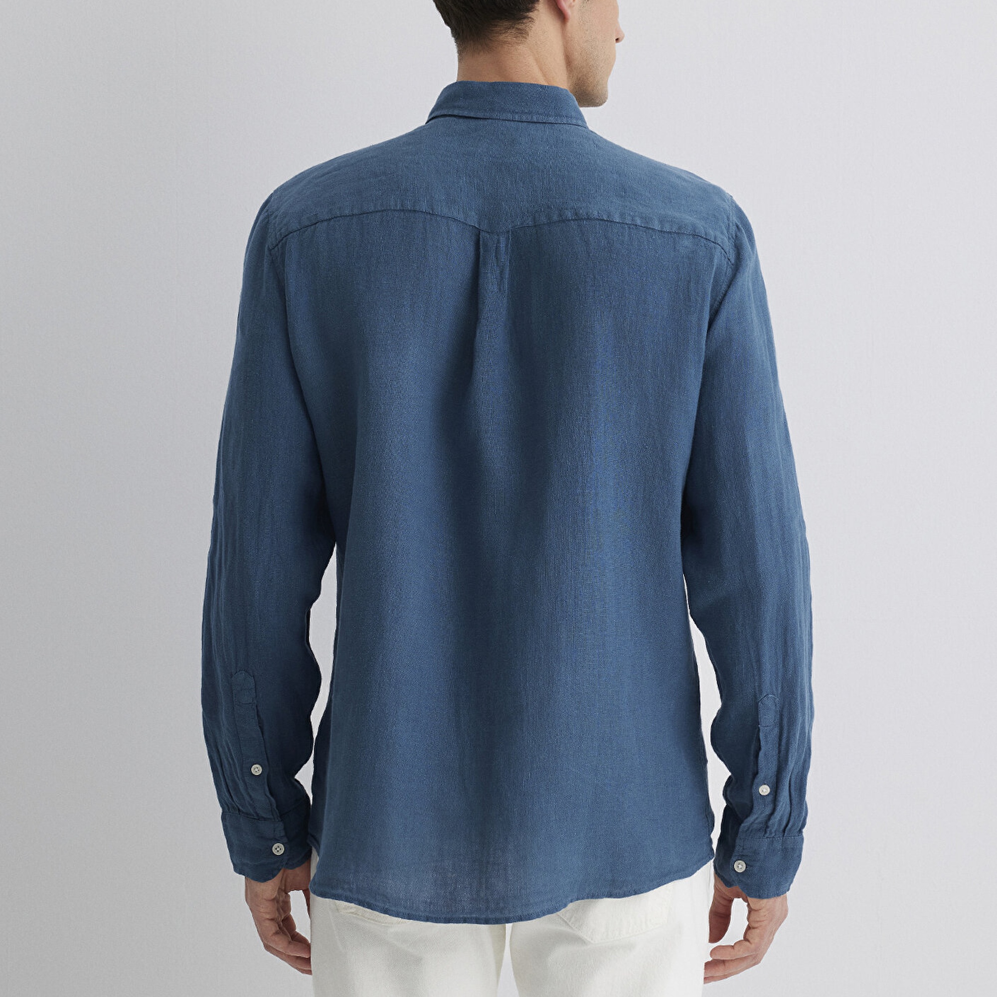 Mavi Mavi Keten Gömlek Regular Fit / Normal Kesim 0211472-89798