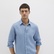 Mavi Bej Keten Gömlek Slim Fit / Dar Kesim 0211466-70004