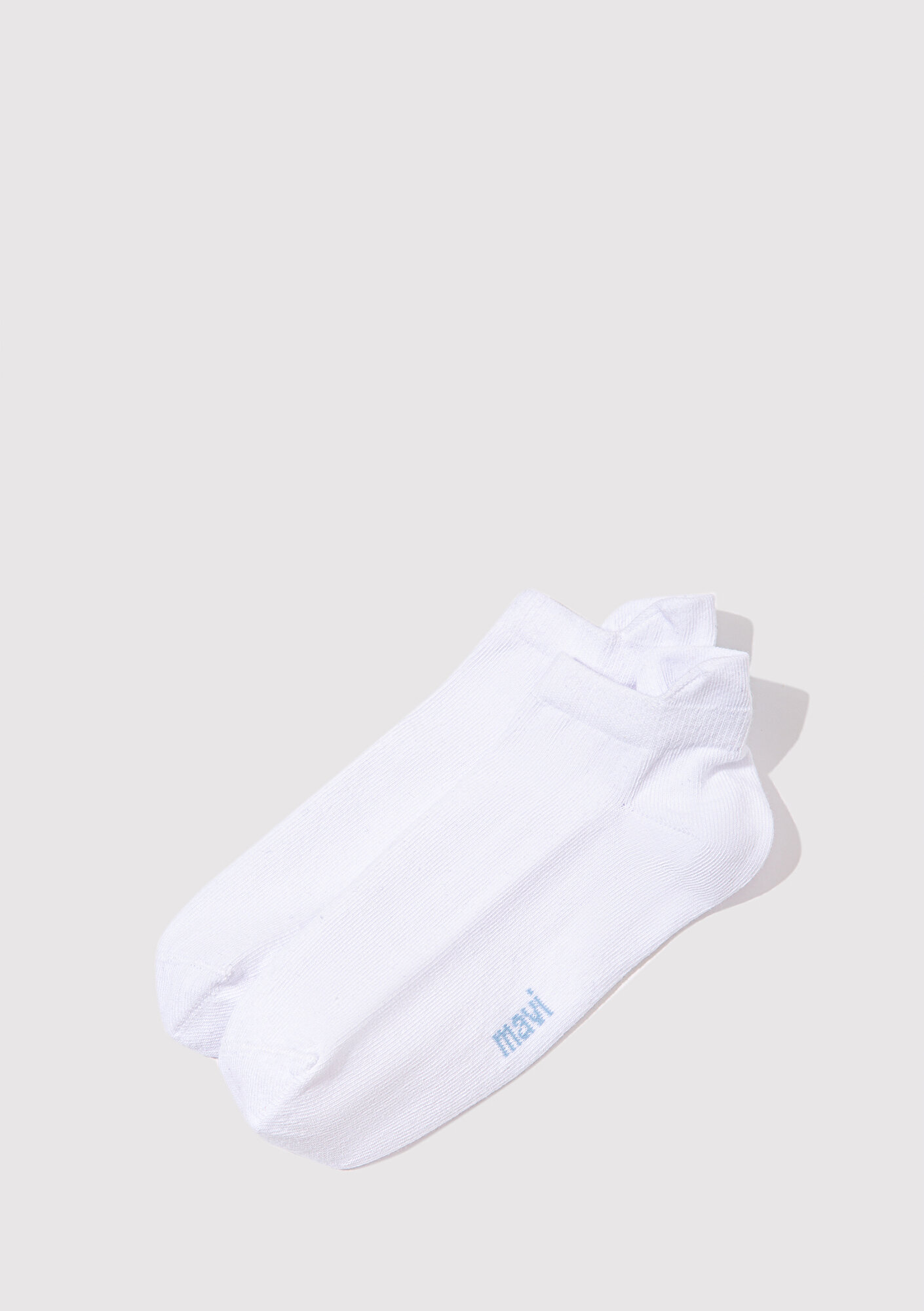  Mavi Kurdele Nakışlı Beyaz Patik Çorap 1913164-620