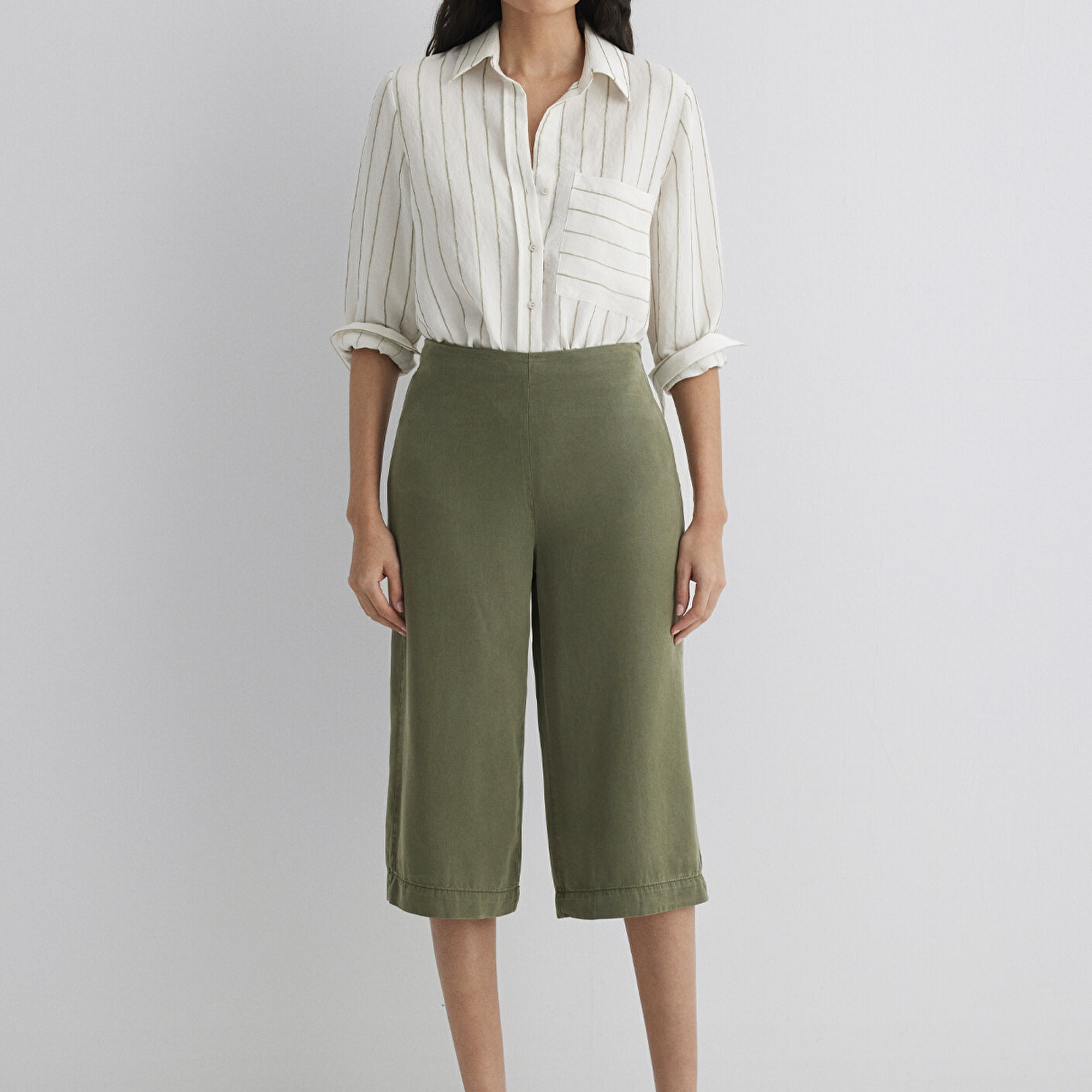 Mavi Haki Kısa Pantolon 1010794-71561