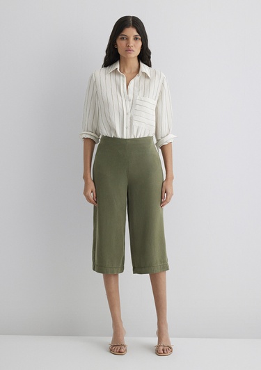  Mavi Haki Kısa Pantolon 1010794-71561