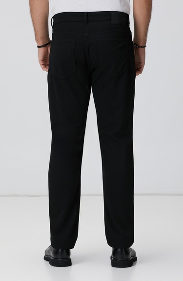  Network Erkek Siyah Casual Pantolon