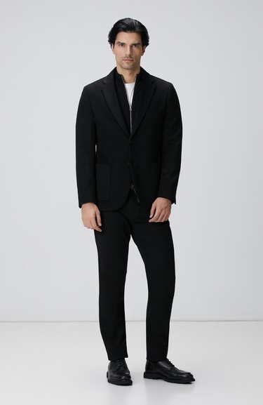  Network Erkek Siyah Casual Pantolon