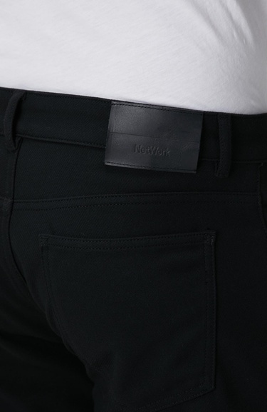  Network Erkek Siyah Casual Pantolon