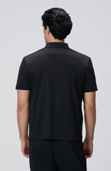  Network Erkek Siyah N-Tech Fermuarlı Örme Gömlek