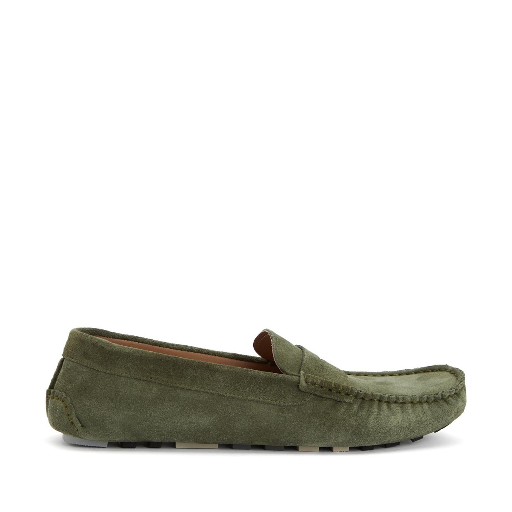 Divarese Erkek Açık Haki Süet Loafer