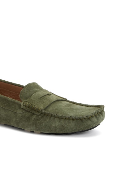  Divarese Erkek Açık Haki Süet Loafer