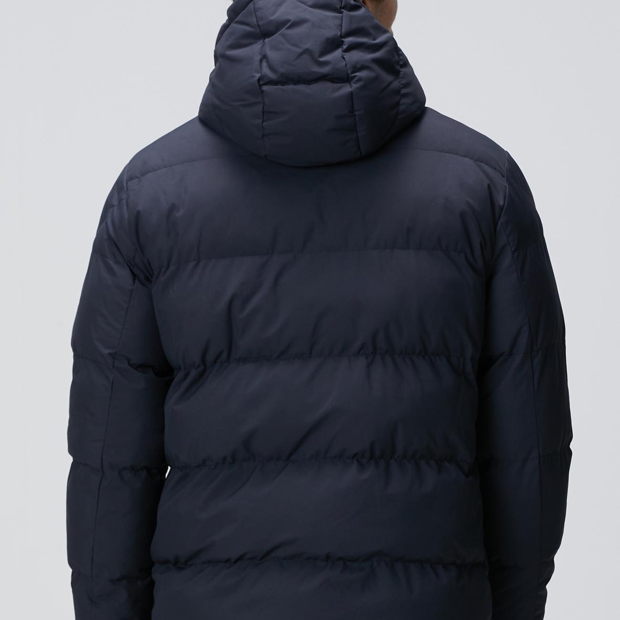 Network Erkek Lacivert Kapüşonlu Puffer Mont